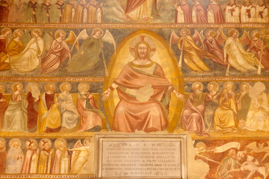 Interior of Pomposa Abbey, Codigoro, Italy