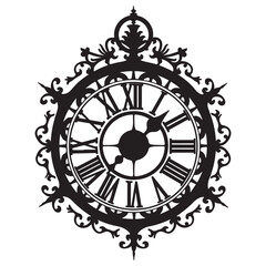 clock on a white background. vector illustration eps 10