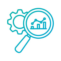 Marketing Research - Financial Strategy Outline Illustration