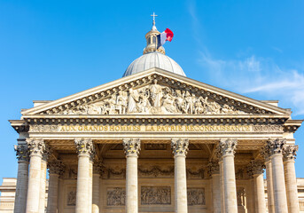 Pantheon building in Latin quarter, Paris, France