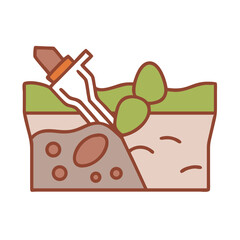 Excavation Process for Minerals Icon