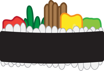 김밥 끄트러미 모양