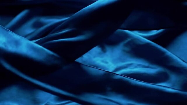 abstract black ribbon flutter particles loop cinematic motion 4K - Powered by Adobe