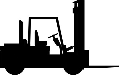 Adobe IllustrForklift silhouette on white backgroundator Artwork