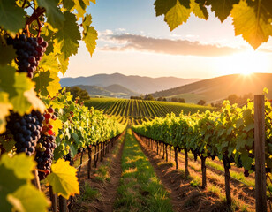 Wine Glass and Bottle - Natural and Authentic Vineyard Experience