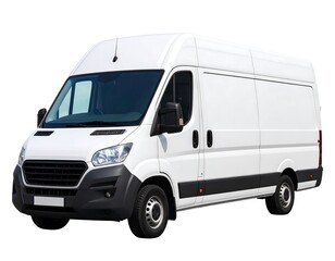 Naklejka premium White delivery van