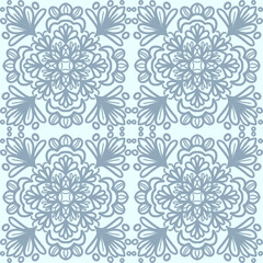 250613 blue line scribble seamless background, seamless floral scribble pattern background, motifs floral hand drawn, scribble style,  design for seamless floral pattern, printing, wrap