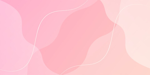 Minimalist banner background, pastel, pink and yellow gradient. Wave effect style, abstract background. eps10.