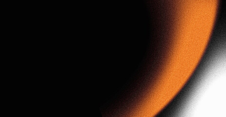 Orange white black abstract background, grainy vibrant noise texture banner with copy space for header, poster, cover backdrop design