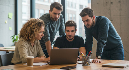 Team collaboration digital workspace modern office success innovative strategy