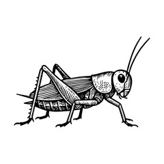 cricket vector realistic line icon on white background
Vector line icon animal, wildlife