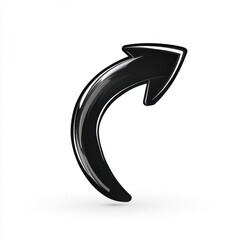 Naklejka premium Single Page Navigation: Right Arrow Icon for Forward Direction in Sleek Black Design on White Background