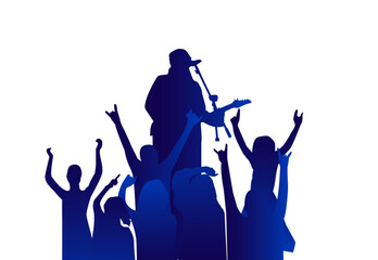 silhouettes of people dancing