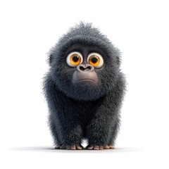 Fototapeta premium Gorilla illustration cartoon animal.