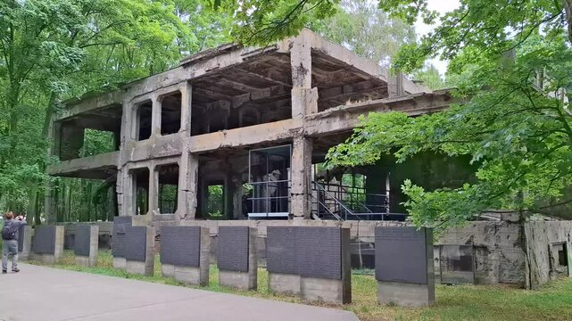 poland gdansk june 7 2024 Scenic bunker ruin from WWII at Westerplatte peninsula in Danzig, Poland