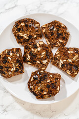 Rustic Multigrain Crackers on White Plate