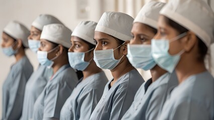 "Medical Trainees Lined Up for Hospital Duty"