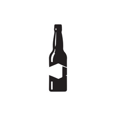 bottle of wine vector illustration