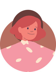 Cute pretty girl child avatar