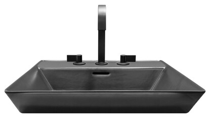 Ceramic black basin