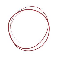 Red Circle Scribble