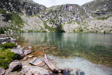 Summer landscape in Vall de Boi in Aiguestortes and Sant Maurici National Park, Spain
