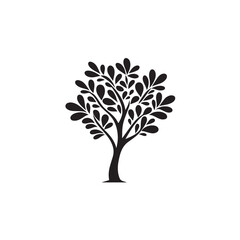 vector tree silhouette