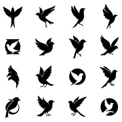 A beautiful, high quality editable collection of bird designs for serene projects