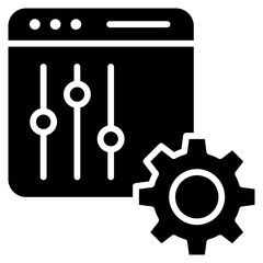 Web Optimization glyph icon