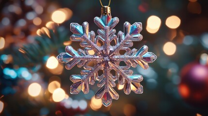 Christmas snowflake ornament