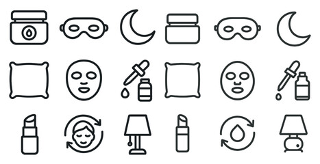 Skincare and relaxation elements for nighttime beauty routine design