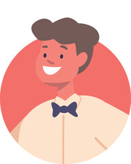 Elegant smiling boy child avatar