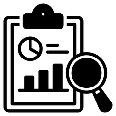 Business Report outline mixed icon