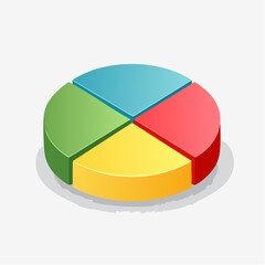 Fototapeta premium 3d pie chart