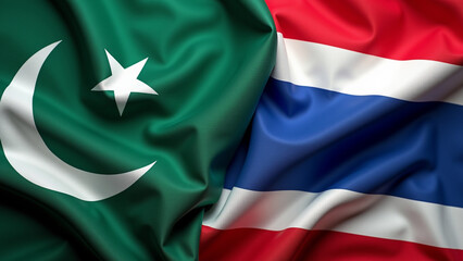 Pakistan and Thailand flag together