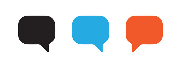 Messaging Icon with Speech Bubbles and Dots. Vector illustration eps 10