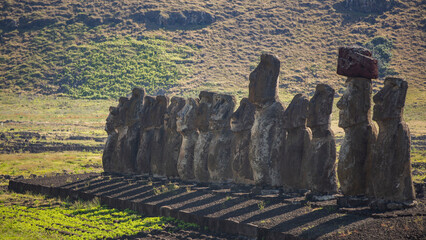 Statues on Easter Island