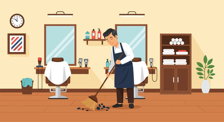 Barbershop Cleaning Maintaining a Clean and Organized Space