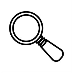 Magnifying glass icon, search icon Vector Illustration, Magnifying glass set, Zoom symbol,  zoom lens sign, scan search symbol isolated, search symbol for web icons flat vector illustration.