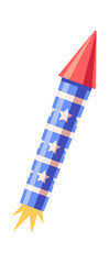 4th of July firework cartoon
