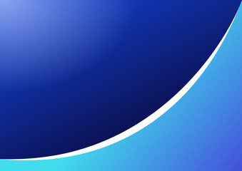abstract blue template with curved space