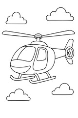 Coloring page for children. Beautiful illustration for coloring book.