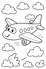 Coloring page for children. Beautiful illustration for coloring book.