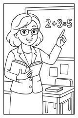 Coloring page for children. Beautiful illustration for coloring book.
