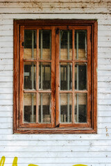 old window in the old house