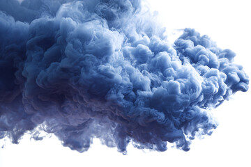 Fototapeta premium a cloud of blue smoke is in the air