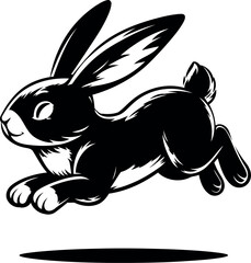 Jumping Rabbit Illustration