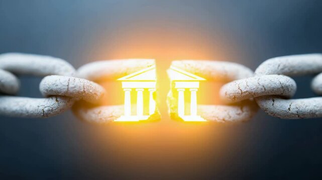 Banks and the continuously rising debt concept. Loan defaults and issues related to economic recession or downturn. Bad debt or NPL (Non-Performing Loans).