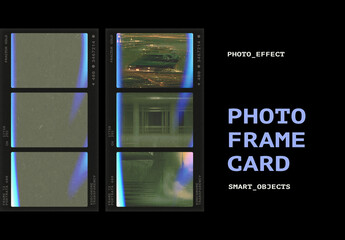 Film Photo Frame Card Mockup