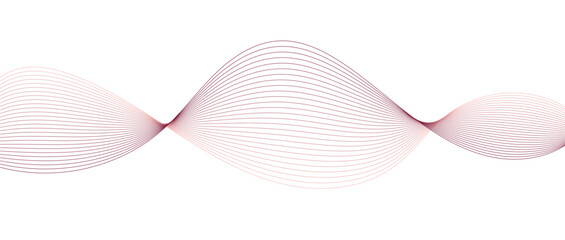 Abstract wave lines in maroon-cream gradient on minimalist background. Futuristic and dynamic look, perfect for tech, digital, and modern design projects.